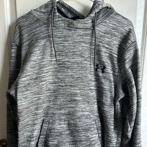 Under Armour 2 toned gray coldwear hoodie medium